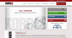 Desktop Screenshot of kordex.cz