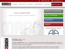 Tablet Screenshot of kordex.cz